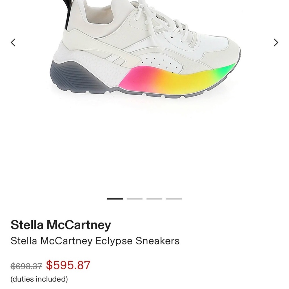 Stella McCartney Eclypse Sneakers
Worn once, comes with dust bag